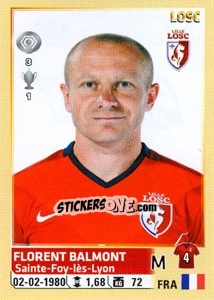 Cromo Florent Balmont - FOOT 2014-2015 n. 156 - Panini