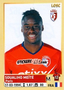 Figurina Soualiho Meïte - FOOT 2014-2015 n. 162 - Panini