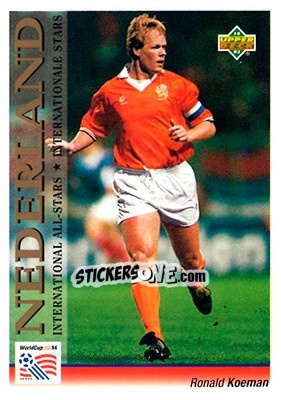 Cromo Ronald Koeman - World Cup USA 1994. Preview English/German n. 105 - Upper Deck