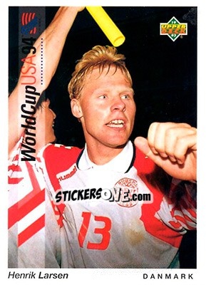 Sticker Henrik Larsen - World Cup USA 1994. Preview English/German n. 176 - Upper Deck