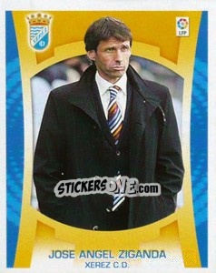 Sticker Entrenador - José Ángel Ziganda - Liga Spagnola  2009-2010 n. 542 - Colecciones ESTE
