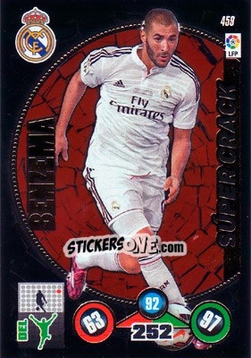 Figurina Karim Benzema - Liga BBVA 2014-2015. Adrenalyn XL n. 459 - Panini