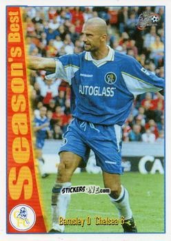 Sticker Barnsley 0 - Chelsea 6 - Chelsea Fans' Selection 1997-1998 n. 42 - Futera