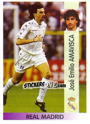 Cromo José Emilio Amavisca Gárate - Liga Spagnola 1996-1997 n. 92 - Panini
