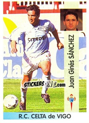 Figurina Juan Ginés Sánchez Moreno - Liga Spagnola 1996-1997 n. 173 - Panini