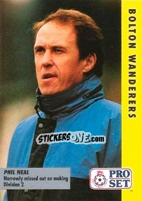 Figurina Phil Neal - English Football Fixture 1991-1992 n. 48 - Pro Set