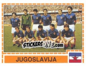 Cromo JUGOSLAVIA Team - UEFA Euro Italy 1980 n. 213 - Panini