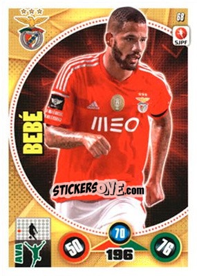 Figurina Bebé - Futebol 2014-2015. Adrenalyn XL n. 68 - Panini