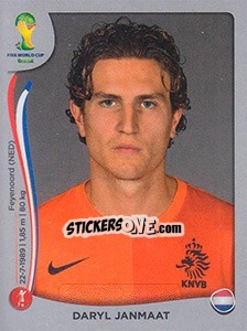 Figurina Daryl Janmaat - FIFA World Cup Brazil 2014. Platinum edition n. 130 - Panini