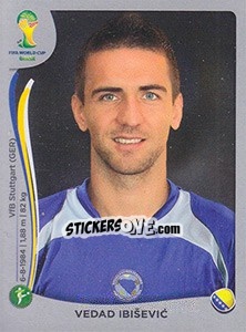 Cromo Vedad Ibiševic - FIFA World Cup Brazil 2014. Platinum edition n. 448 - Panini