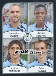 Cromo Dujeux / Genevois / Englebert / Francois - FOOT 2009-2010 n. 651 - Panini