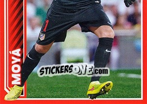 Figurina Moyà in action - Atletico de Madrid 2014-2015 n. 25 - Panini