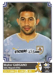 Cromo Walter Gargano - Copa América. Chile 2015 n. 148 - Panini