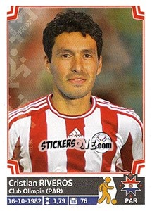Cromo Cristian Riveros - Copa América. Chile 2015 n. 170 - Panini