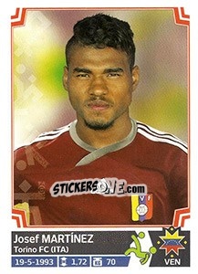 Cromo Josef Martínez - Copa América. Chile 2015 n. 292 - Panini