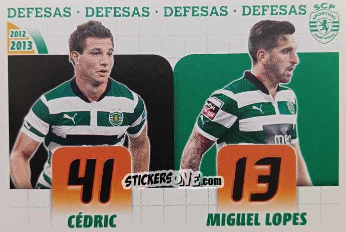 Sticker Cédric / Miguel Lopes - Sporting Lisbon 2012-2013 n. 14 - Panini