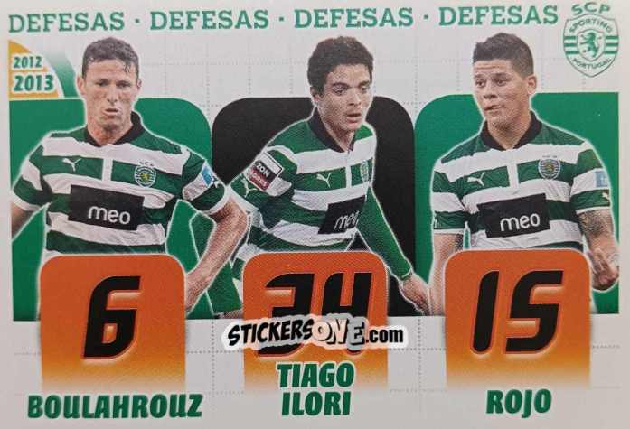 Sticker Boulahrouz / Tiago Ilori / Rojo - Sporting Lisbon 2012-2013 n. 15 - Panini