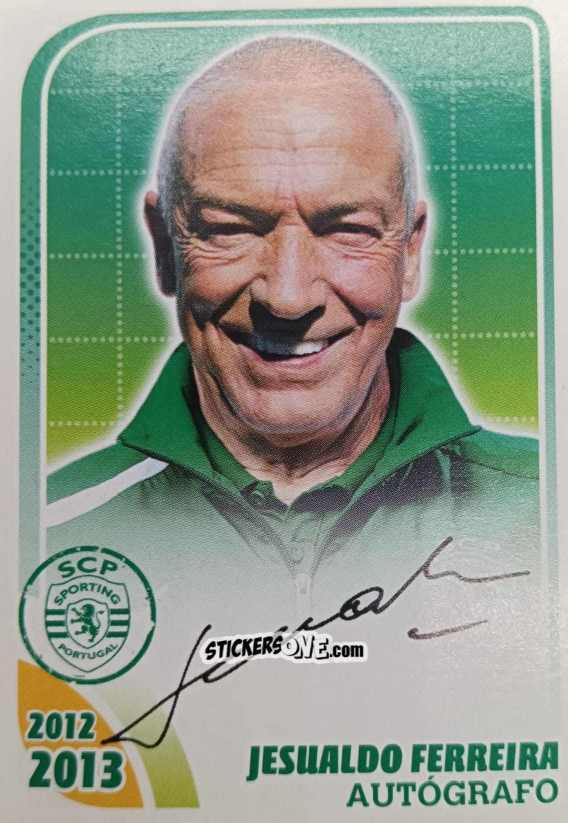 Cromo Jesualdo Ferreira (Autógrafo) - Sporting Lisbon 2012-2013 n. 24 - Panini