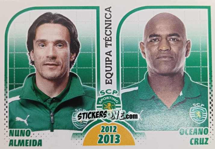 Figurina Nuno Almeida / Oceano Cruz - Sporting Lisbon 2012-2013 n. 25 - Panini