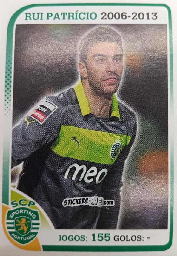 Cromo Rui Patrício 2006-2013 - Sporting Lisbon 2012-2013 n. 29 - Panini