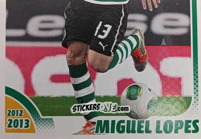 Sticker Miguel Lopes - Sporting Lisbon 2012-2013 n. 47 - Panini
