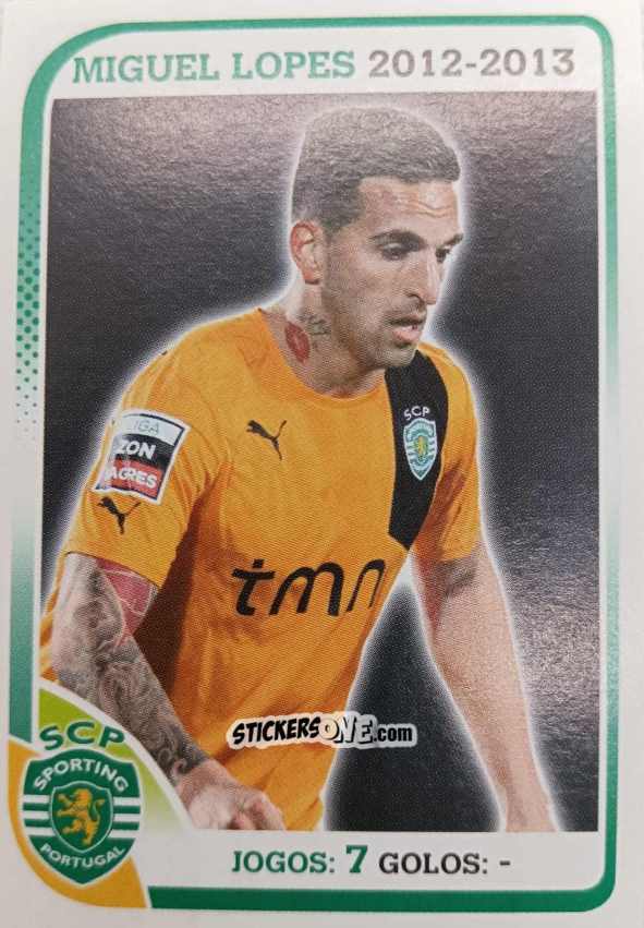 Sticker Miguel Lopes 2012-2013 - Sporting Lisbon 2012-2013 n. 48 - Panini