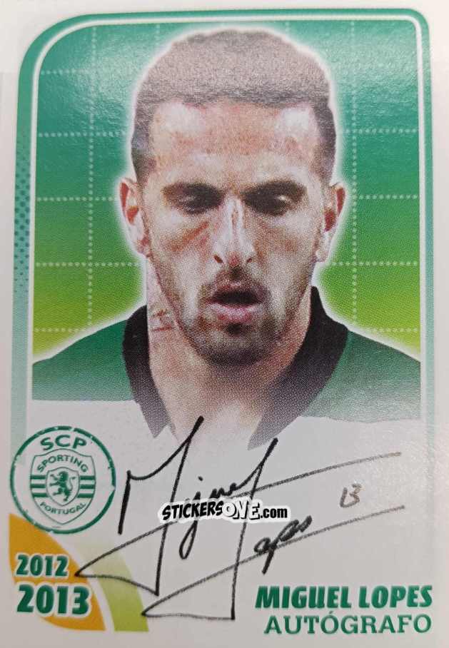 Sticker Miguel Lopes (Autógrafo) - Sporting Lisbon 2012-2013 n. 50 - Panini