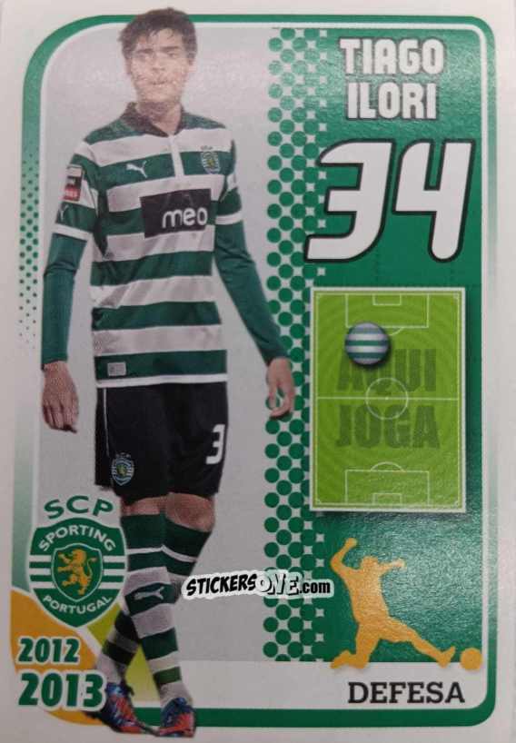 Sticker Tiago Ilori 34 - Sporting Lisbon 2012-2013 n. 61 - Panini