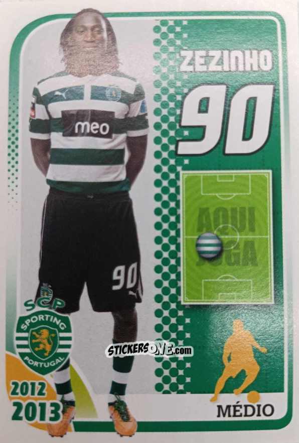 Sticker Zezinho 90 - Sporting Lisbon 2012-2013 n. 100 - Panini
