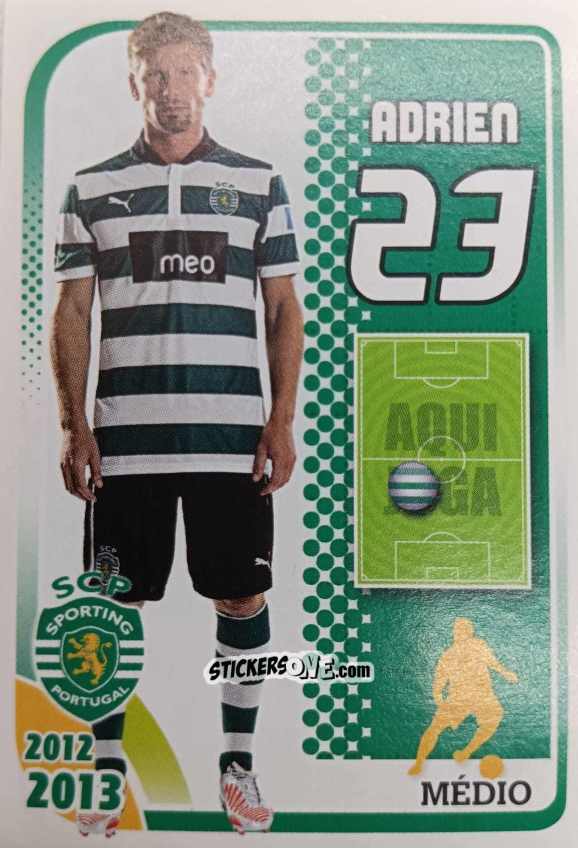 Sticker Adrien 23 - Sporting Lisbon 2012-2013 n. 109 - Panini