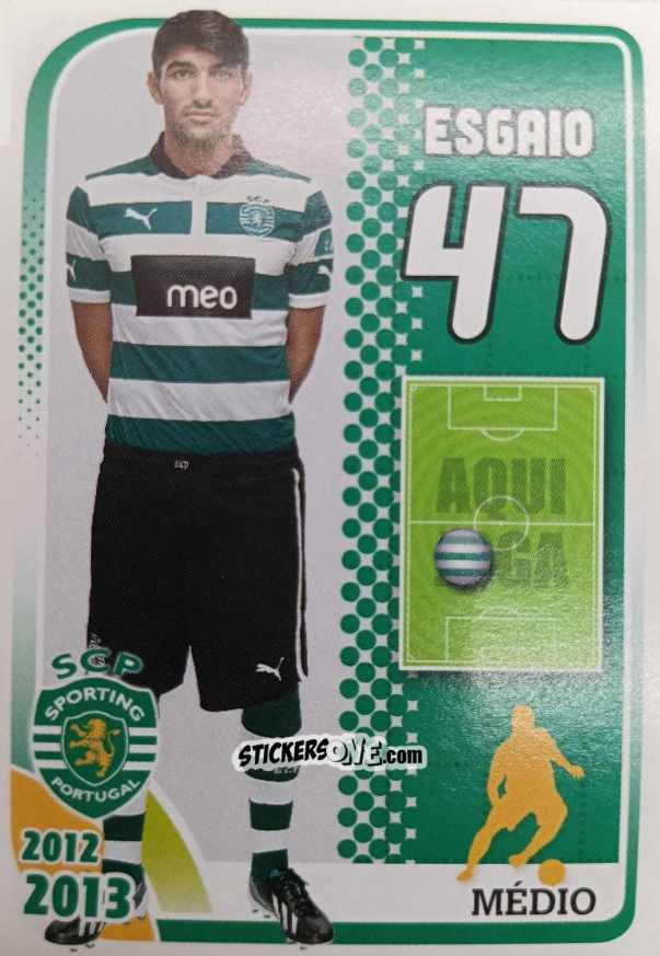 Sticker Esgaio 47 - Sporting Lisbon 2012-2013 n. 121 - Panini