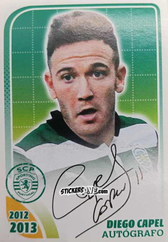 Cromo Diego Capel (Autógrafo) - Sporting Lisbon 2012-2013 n. 123 - Panini