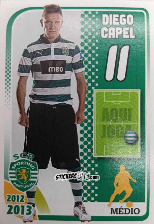 Sticker Diego Capel 11 - Sporting Lisbon 2012-2013 n. 124 - Panini