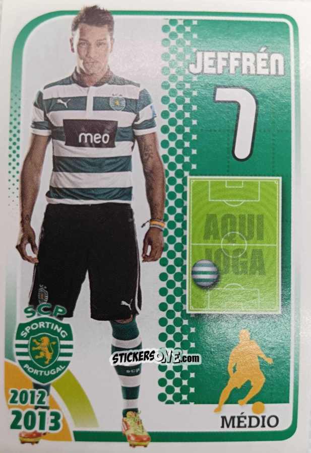 Sticker Jeffrén 7 - Sporting Lisbon 2012-2013 n. 133 - Panini