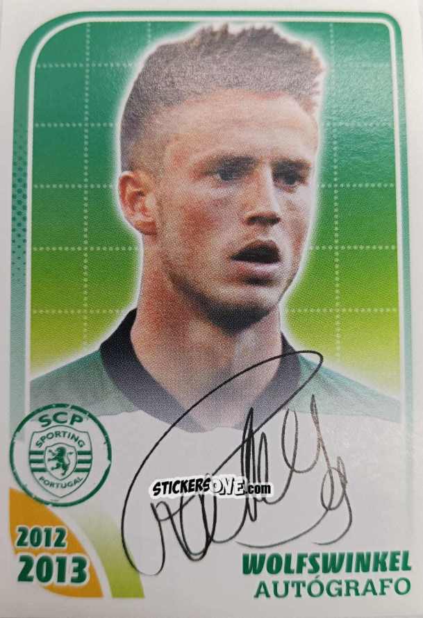 Figurina Wolfswinkel (Autógrafo) - Sporting Lisbon 2012-2013 n. 158 - Panini
