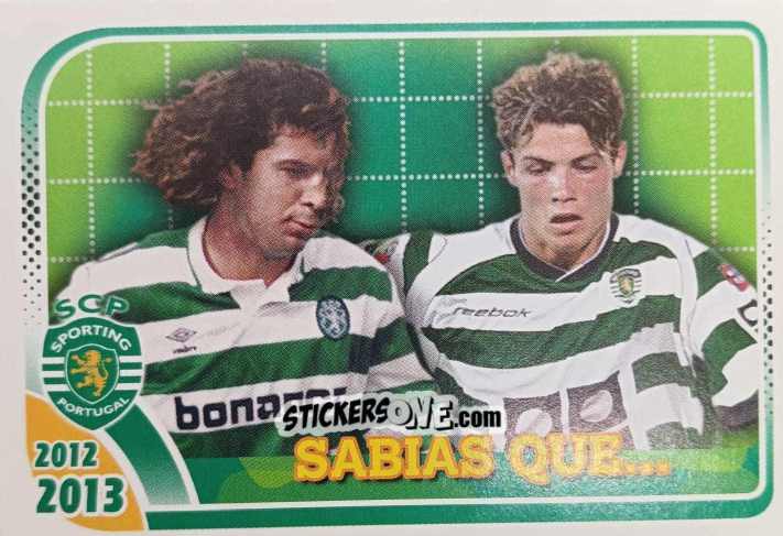 Cromo Luis Figo / Cristiano Ronaldo - Sporting Lisbon 2012-2013 n. 170 - Panini