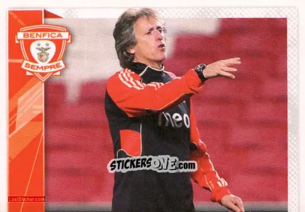 Figurina Jorge Jesus (Stars) - Sl Benfica 2011-2012 n. 9 - Panini