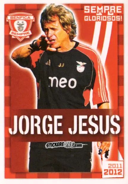 Cromo Jorge Jesus (Sempre Gloriosos!) - Sl Benfica 2011-2012 n. 12 - Panini