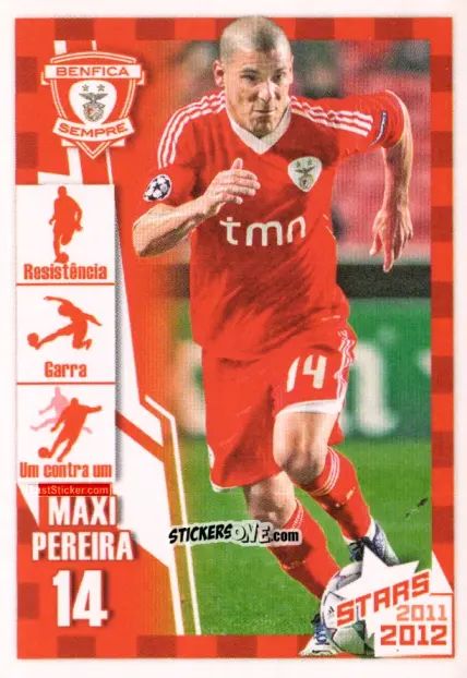 Cromo Maxi Pereira - Sl Benfica 2011-2012 n. 29 - Panini