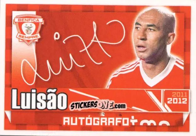 Figurina Luisão (Autógrafo) - Sl Benfica 2011-2012 n. 37 - Panini