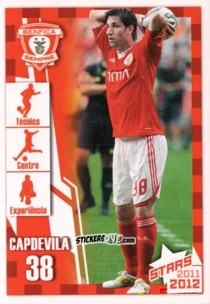 Figurina Capdevila - Sl Benfica 2011-2012 n. 65 - Panini