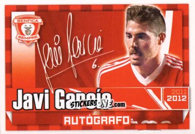 Figurina Javi García (Autógrafo) - Sl Benfica 2011-2012 n. 91 - Panini