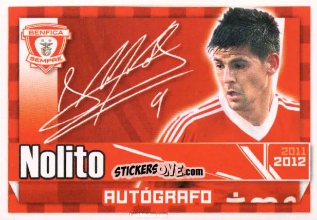 Sticker Nolito (Autógrafo) - Sl Benfica 2011-2012 n. 121 - Panini