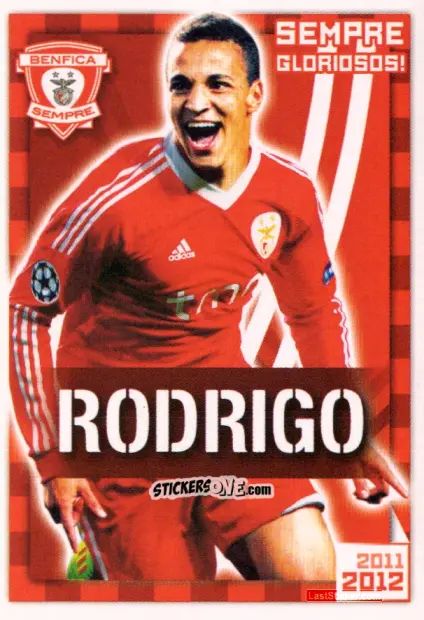 Figurina Rodrigo (Sempre Gloriosos!) - Sl Benfica 2011-2012 n. 138 - Panini