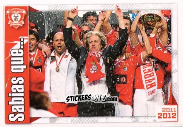 Cromo Jorge Jesus - Sl Benfica 2011-2012 n. 153 - Panini