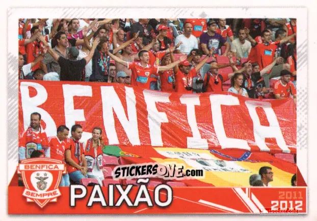 Sticker Paixão - Sl Benfica 2011-2012 n. 167 - Panini