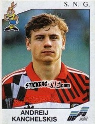 Figurina Andrei Kanchelskis - UEFA Euro Sweden 1992 n. 179 - Panini