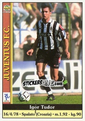 Figurina Igor Tudor - Calcio 2000-2001 n. 151 - Mundicromo