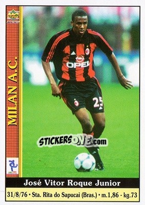 Figurina Jose Vitor Roque Junior - Calcio 2000-2001 n. 226 - Mundicromo