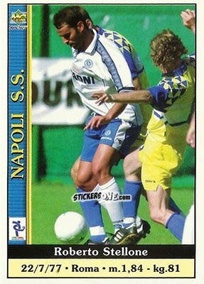 Cromo Roberto Stellone - Calcio 2000-2001 n. 264err - Mundicromo